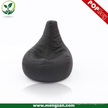 Cuchara en forma de lujo negro PU sofá beanbag de cuero